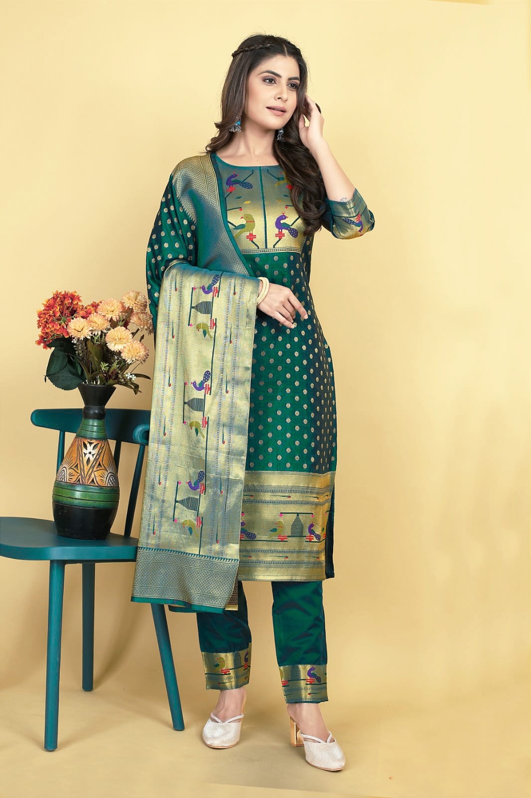 New Collection pure soft silk suits for women online sale