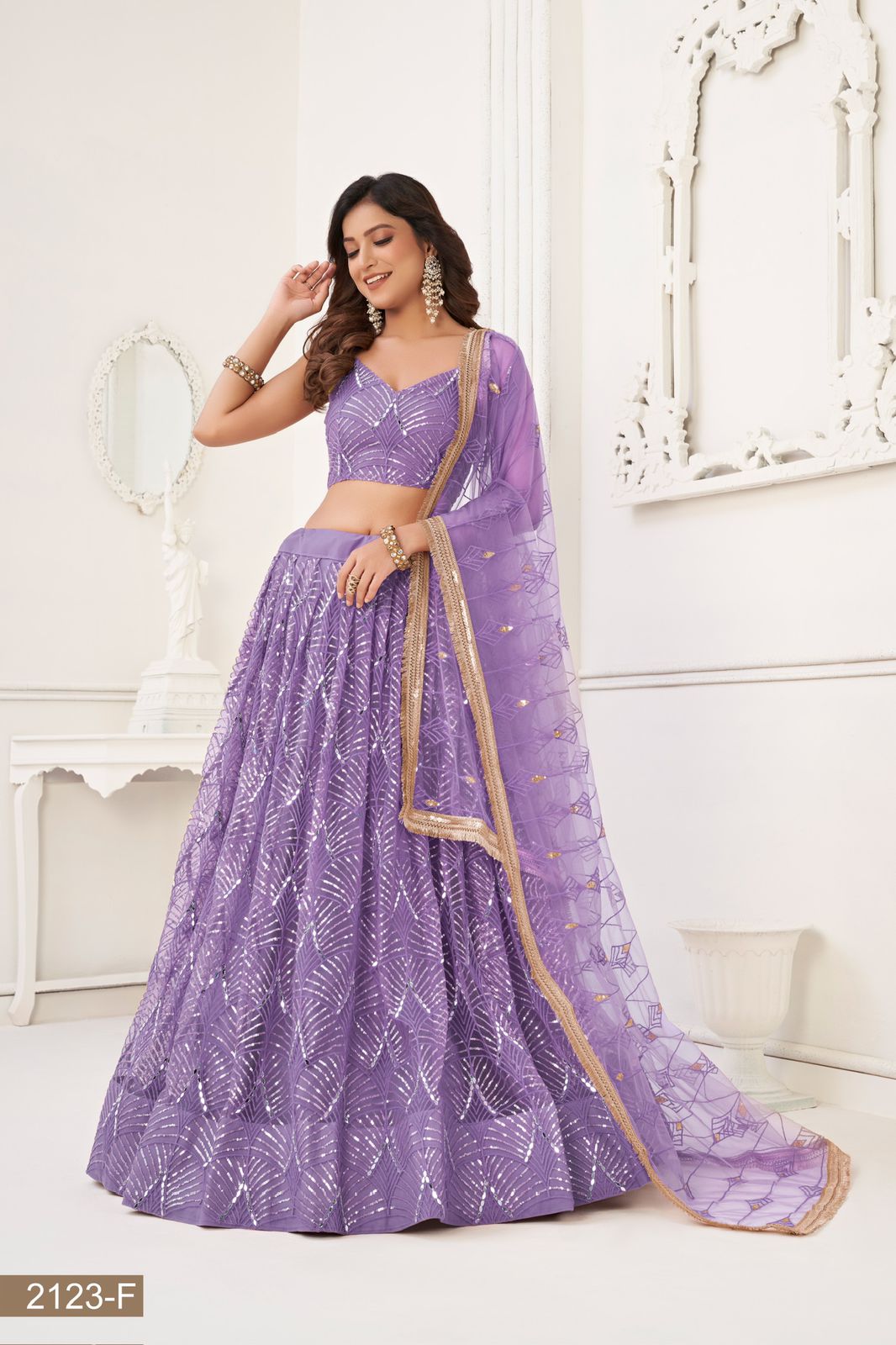 Launch a new butterfly net with the Cancan lehenga choli collection for online sale